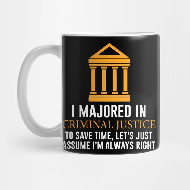 I majored in Criminal Justice by anema